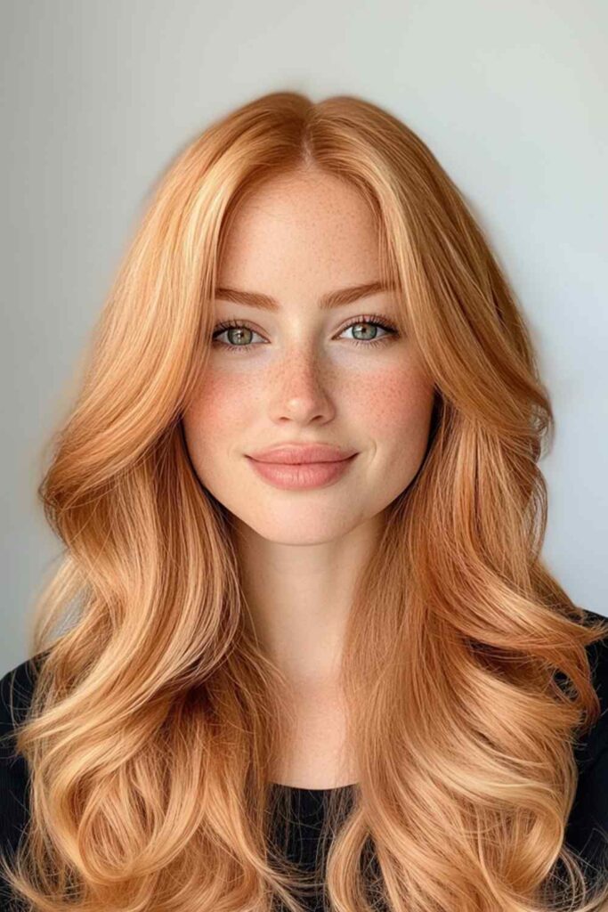 Strawberry blonde shade