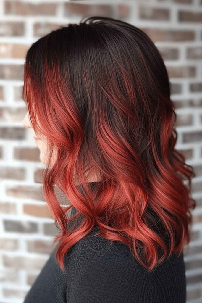 Red Balayage Hair