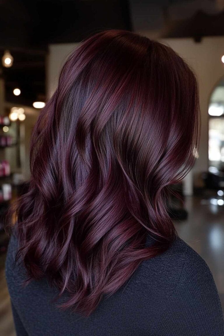 Plum to Wine: Finding Your Perfect Burgundy Hair Shade Black Cherry