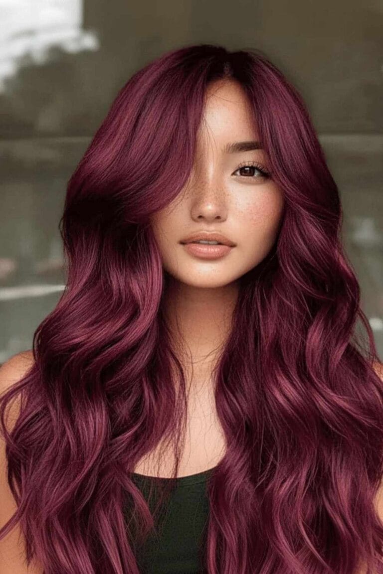 Plum to Wine: Finding Your Perfect Burgundy Hair Shade Burnt Burgundy Hair