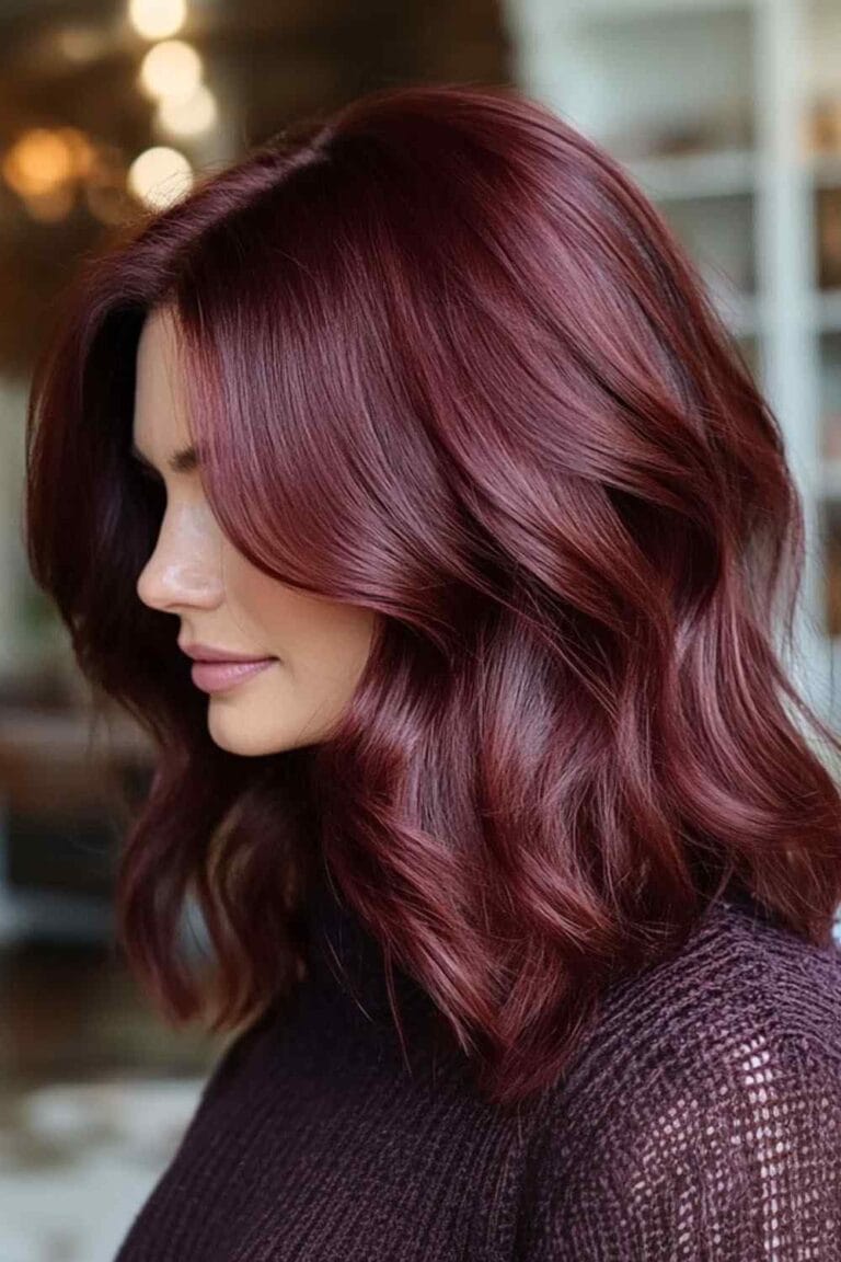 Plum to Wine: Finding Your Perfect Burgundy Hair Shade Chestnut Burgundy
