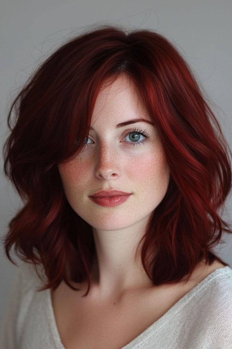 Plum to Wine: Finding Your Perfect Burgundy Hair Shade Dark Cherry