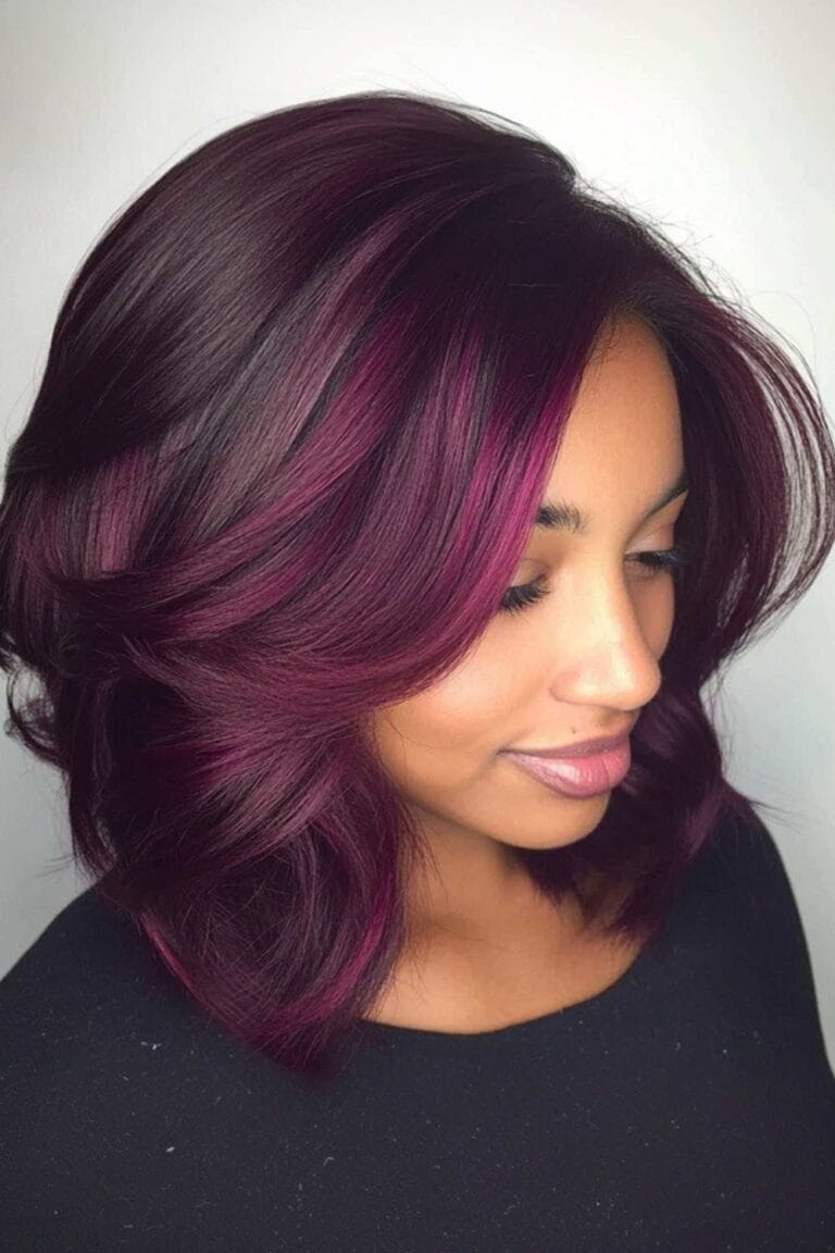 Plum to Wine: Finding Your Perfect Burgundy Hair Shade Magenta Burgundy