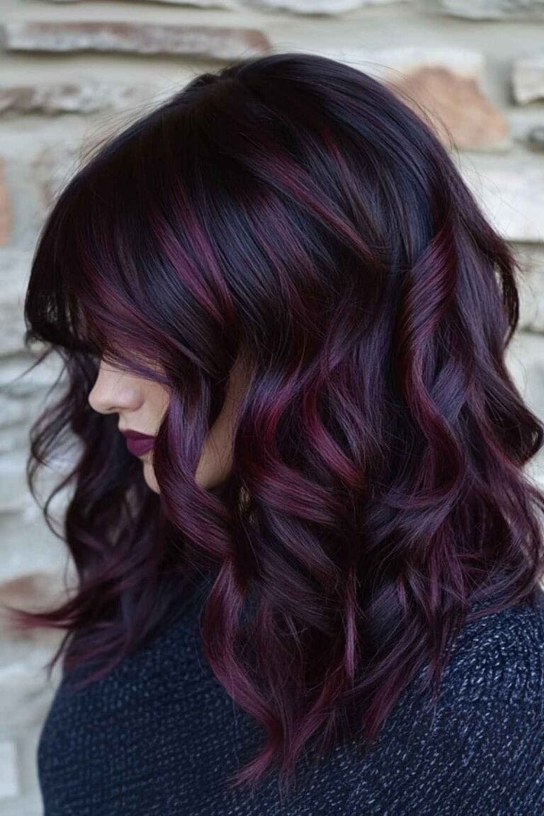 Plum to Wine: Finding Your Perfect Burgundy Hair Shade Mahogany Burgundy