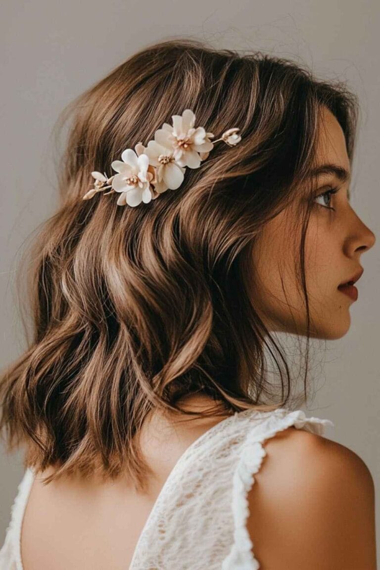 Medium Length Hairstyles That Always Look Good Medium Length Hair with a Flower Clip or Pin mediu
