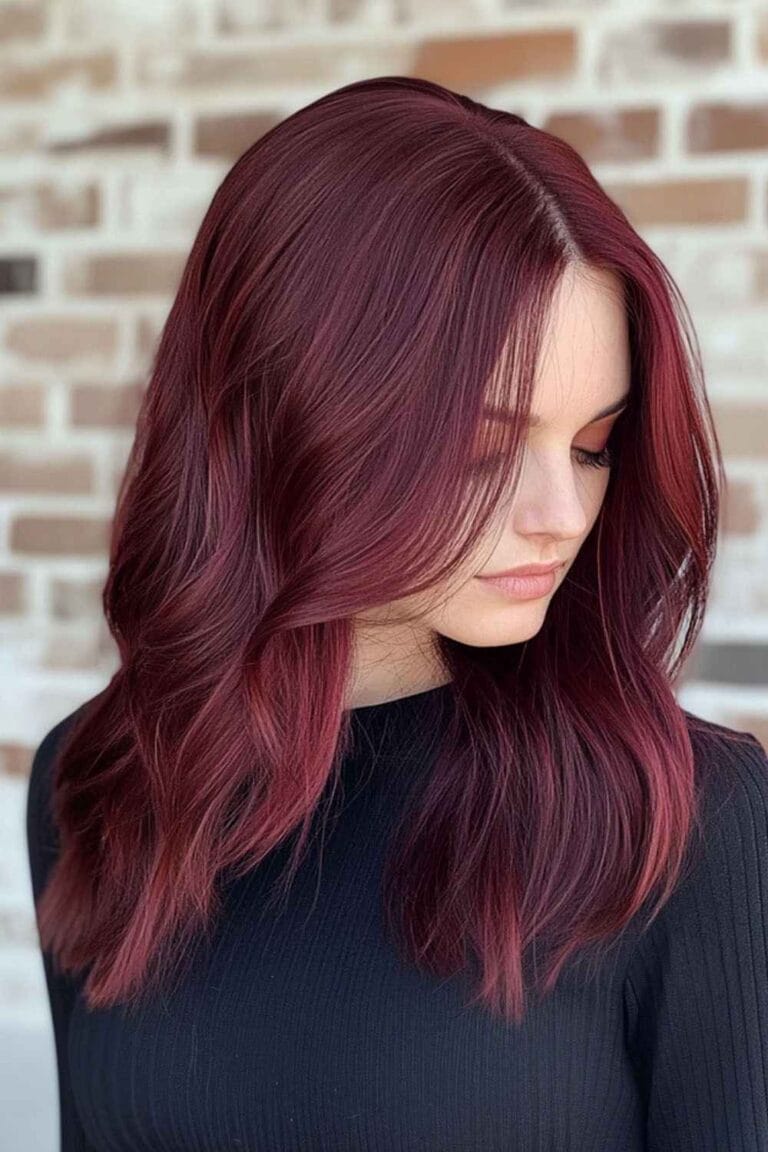 Plum to Wine: Finding Your Perfect Burgundy Hair Shade Merlot