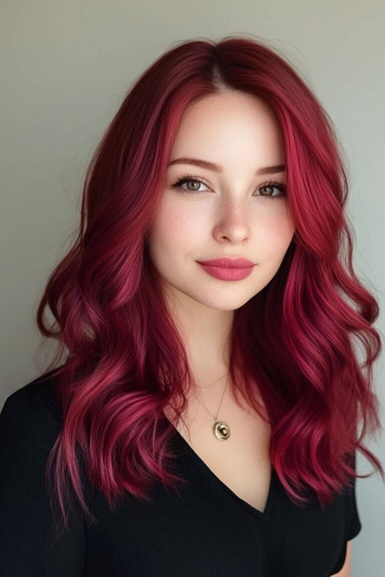 Plum to Wine: Finding Your Perfect Burgundy Hair Shade Rose Burgundy