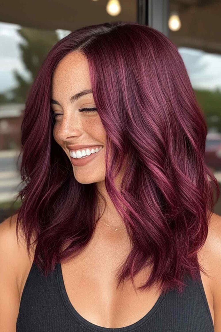Plum to Wine: Finding Your Perfect Burgundy Hair Shade Ruby Burgundy
