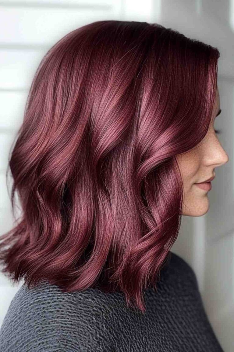 Plum to Wine: Finding Your Perfect Burgundy Hair Shade Toasted Berry