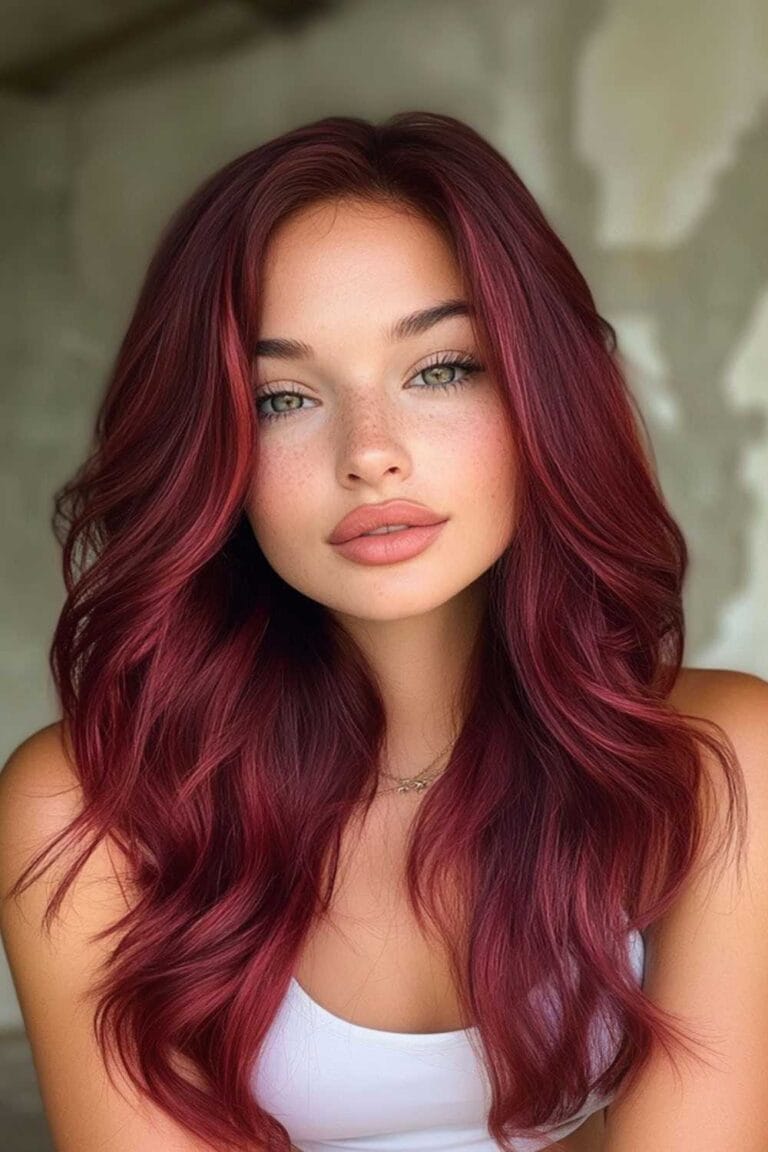 Plum to Wine: Finding Your Perfect Burgundy Hair Shade Wine Red