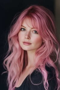 rose inspired hair color