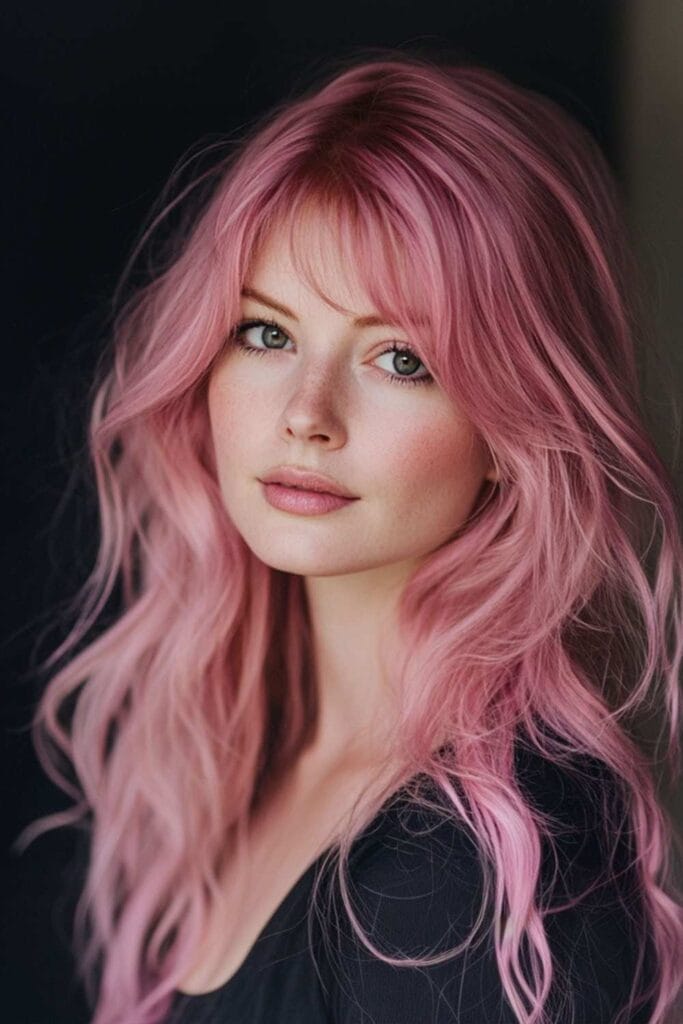 rose inspired hair color