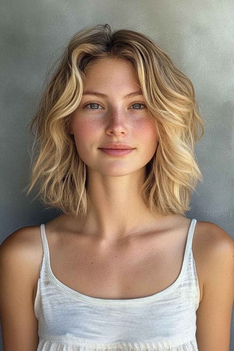 Trending Choppy Haircuts for Every Hair Type Beachy Choppy Lob
