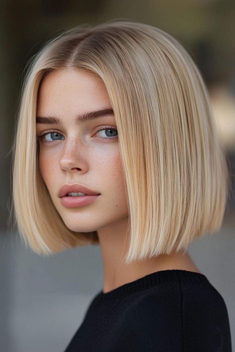 Haircuts for Thick Hair That Look Great and Feel Lighter Blunt Cut thick hair 1