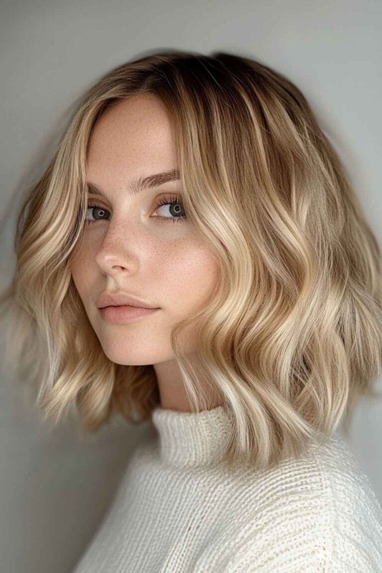 Wavy Hair Ideas for Any Style Vibe Blunt Cut with Waves
