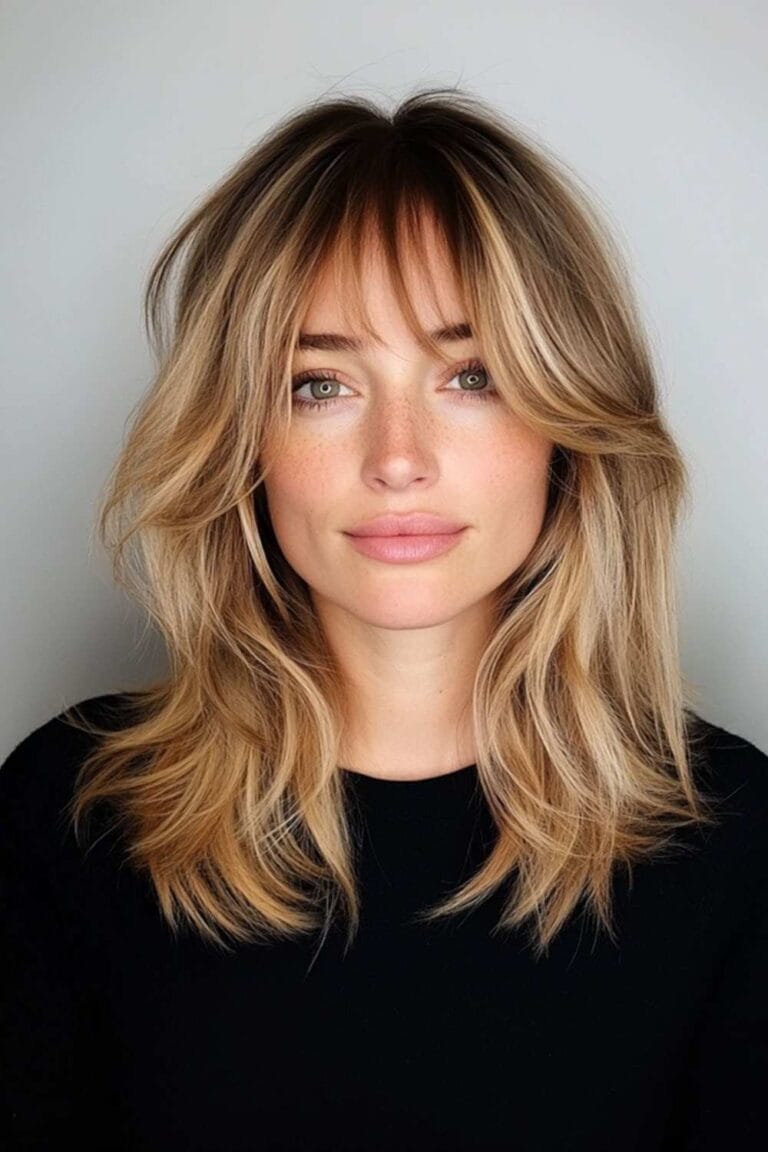 Trending Choppy Haircuts for Every Hair Type Choppy Curtain Bangs with Layers hair