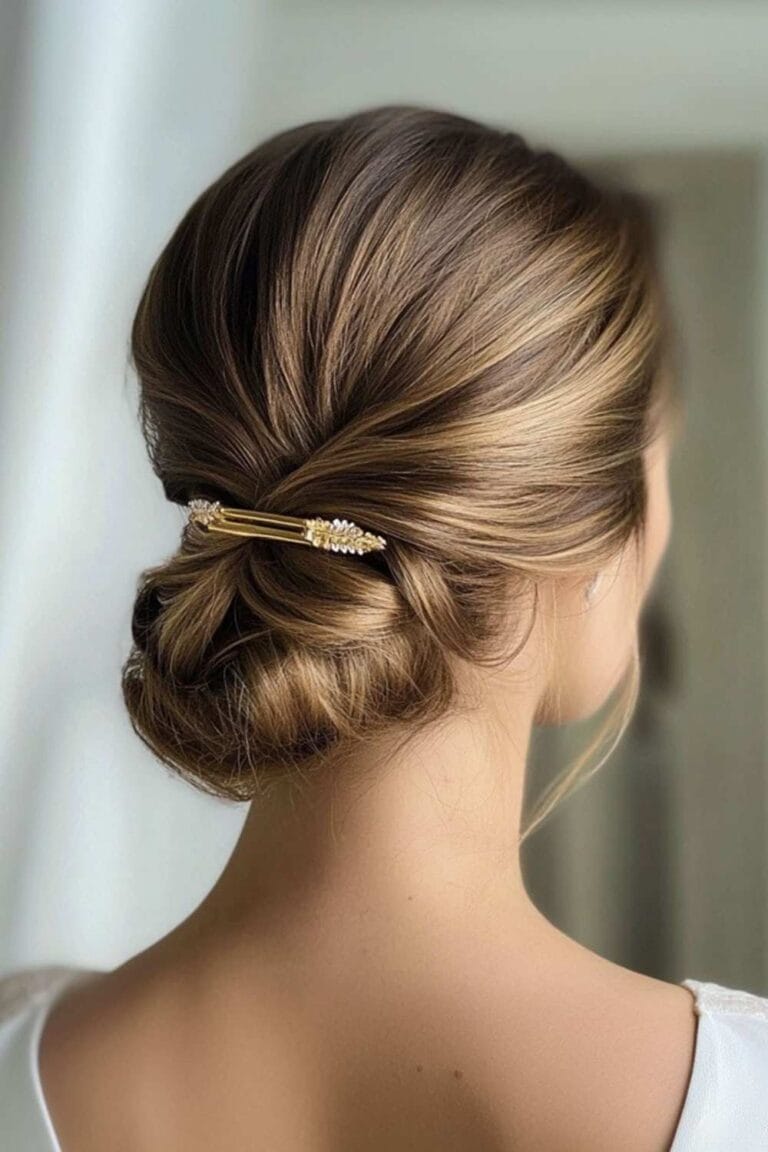 Mom Hairstyles on Busy Days: Easy & Quick Claw Clip Updo 1