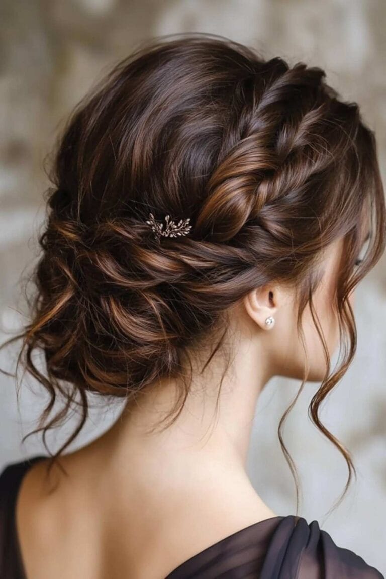 Brunette Curly Hairstyles to Inspire Your Next Hair Makeover Curly Chignon