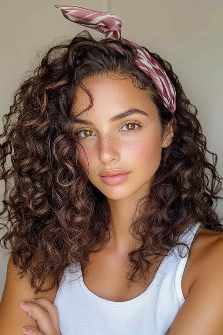 Brunette Curly Hairstyles to Inspire Your Next Hair Makeover Curly Hair with Headband