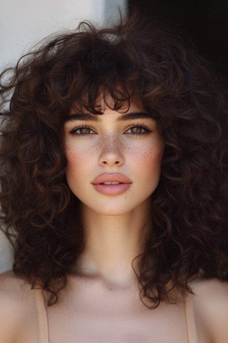 Brunette Curly Hairstyles to Inspire Your Next Hair Makeover Curly Shag