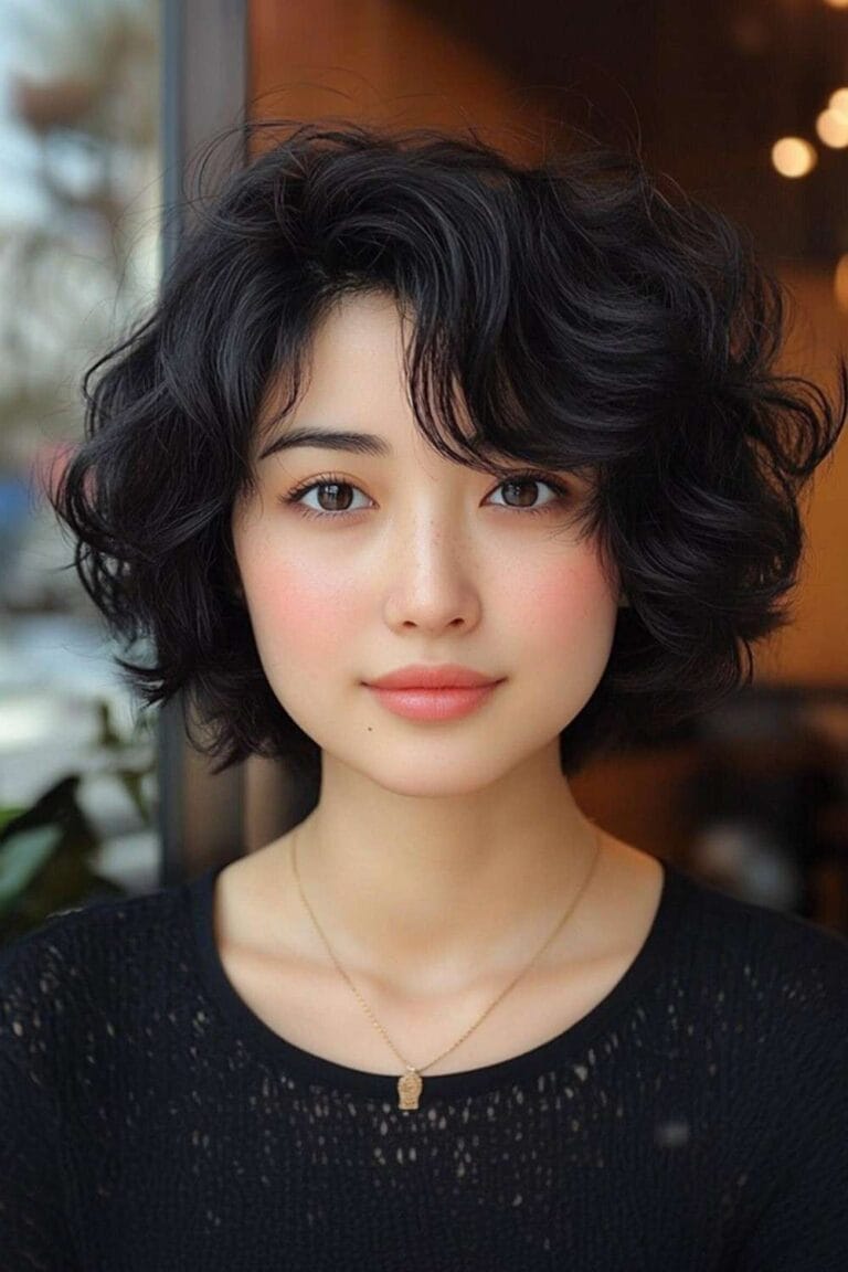 Asian Women's Short Hairstyles to Try for a Stunning New Look Curly Short Bob