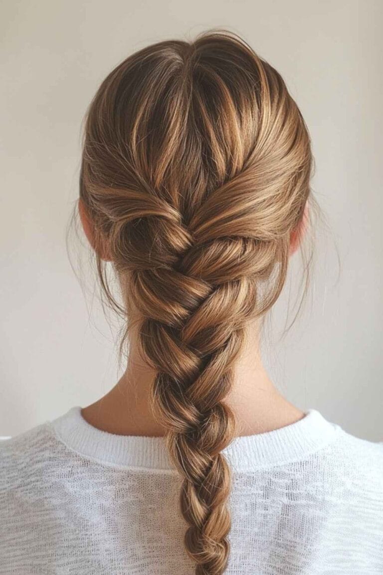 Mom Hairstyles on Busy Days: Easy & Quick French Braid for Busy Moms on the Go