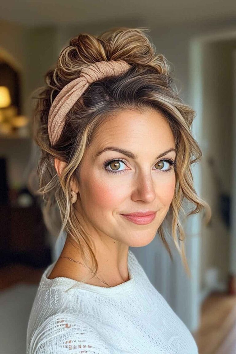 Mom Hairstyles on Busy Days: Easy & Quick Headband Hack