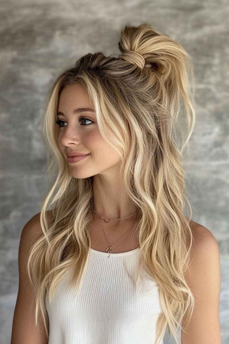 Mom Hairstyles on Busy Days: Easy & Quick High Pony with Volume 1