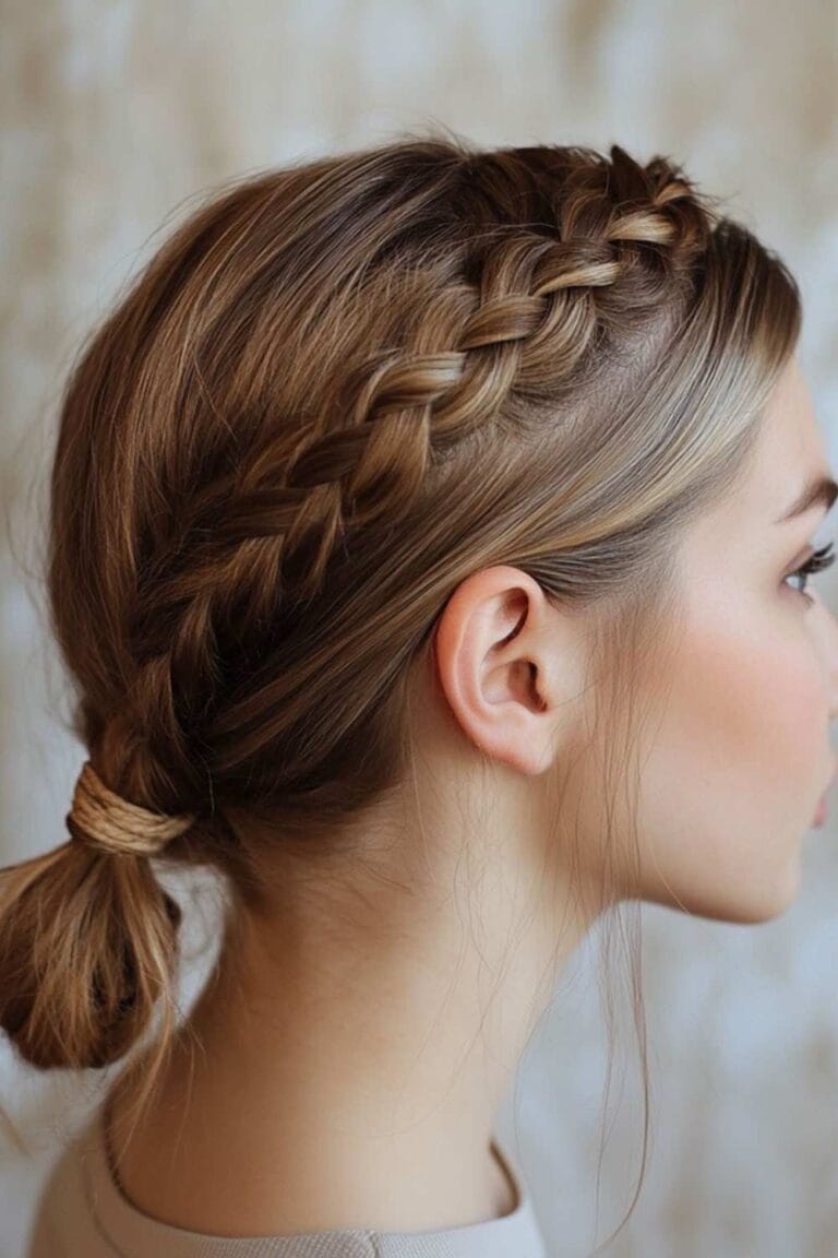 Stylish: Trending Summer Hair Looks for 2025 Pulled Back Braided Headband