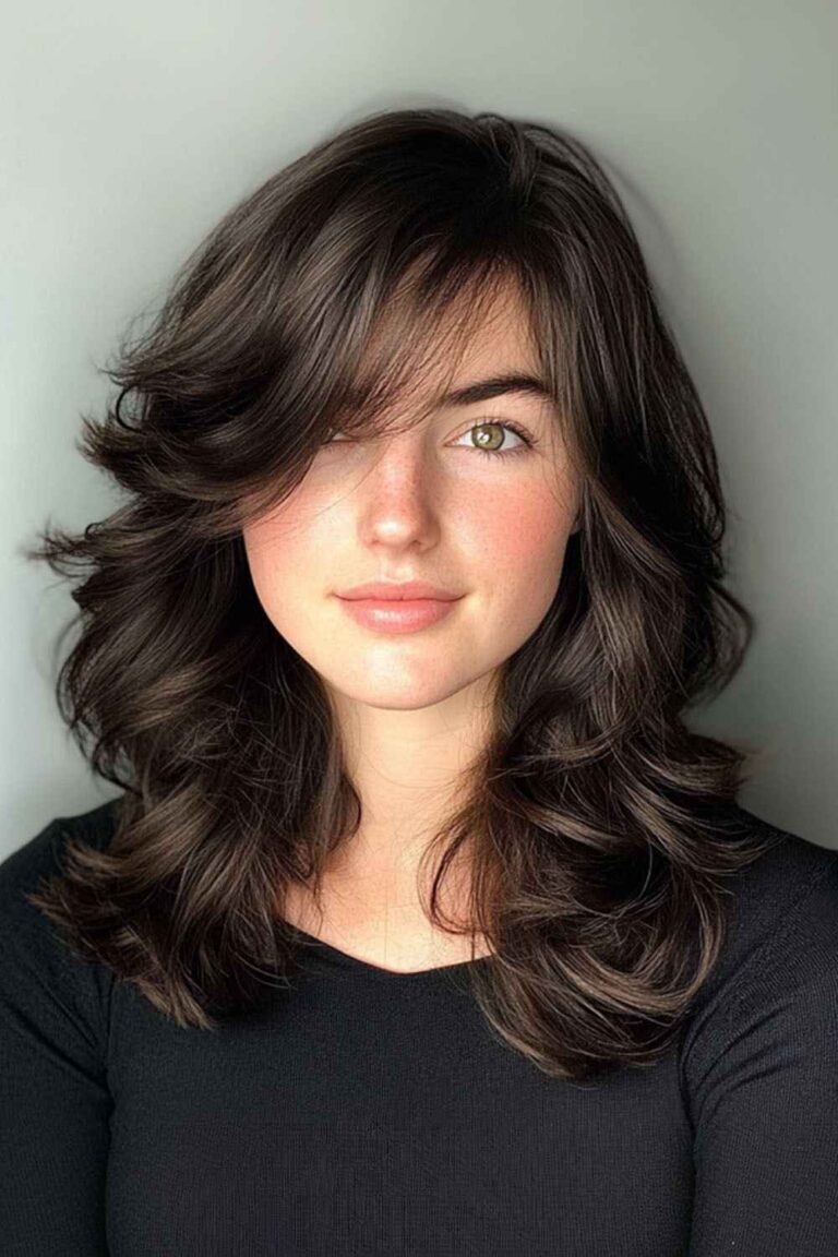 Haircuts for Thick Hair That Look Great and Feel Lighter Side Swept Bangs thick