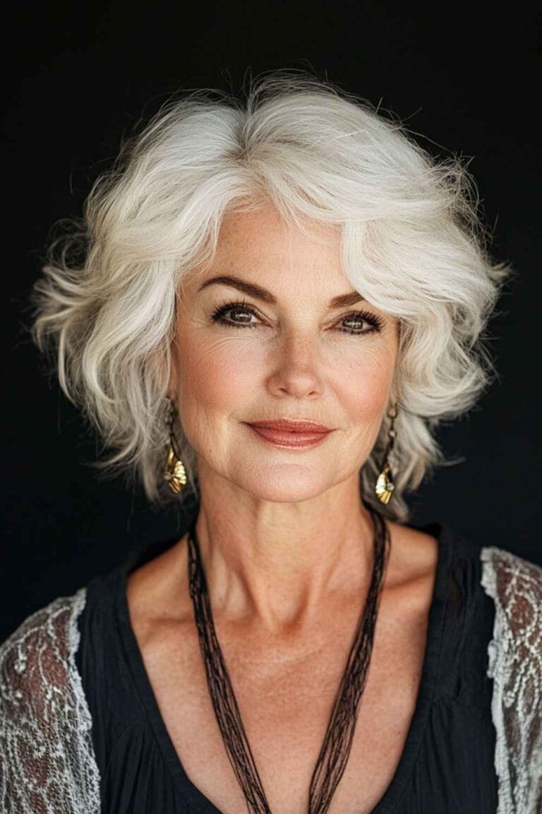 Flattering Hairstyles for Women Over 50 with Thin Hair Soft Feathered Layers 1