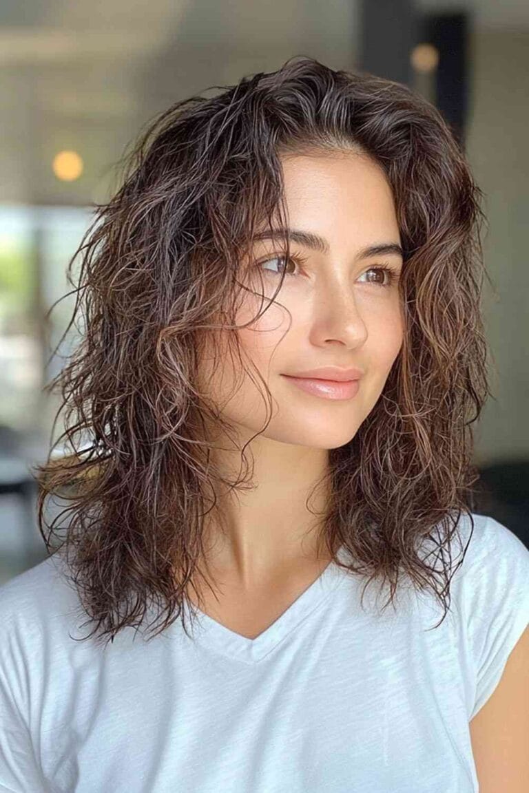 Mom Hairstyles on Busy Days: Easy & Quick Styling light wet Gel Look