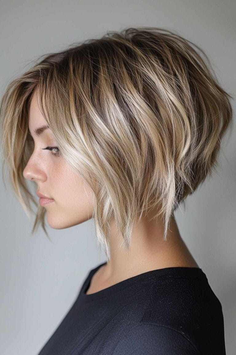 Trending Choppy Haircuts for Every Hair Type Textured Inverted Bob