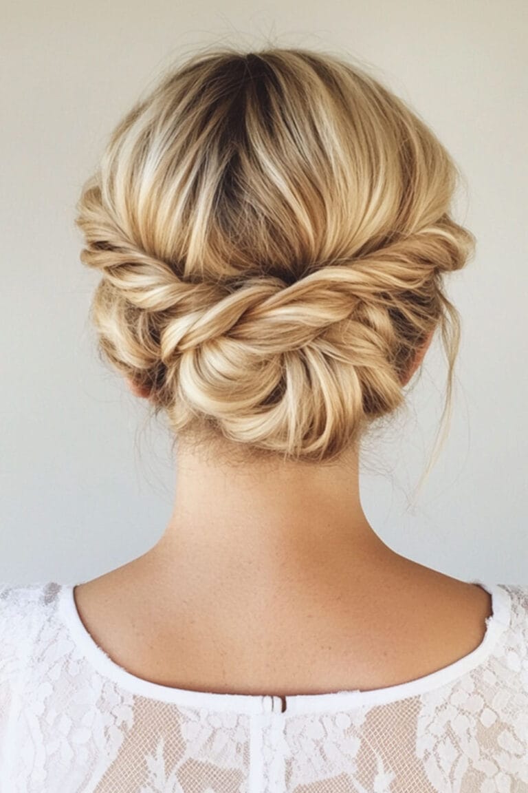 Mom Hairstyles on Busy Days: Easy & Quick The Twist and Pin Low Roll