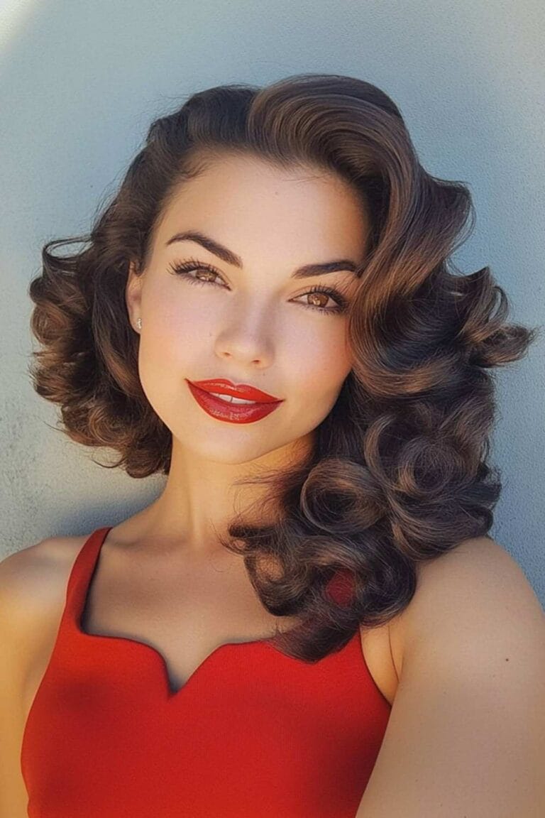 Brunette Curly Hairstyles to Inspire Your Next Hair Makeover Vintage Pin Up Curls