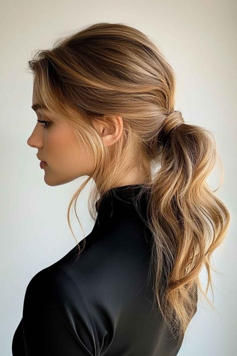 Wavy Hair Ideas for Any Style Vibe Wavy Low Ponytail Hair