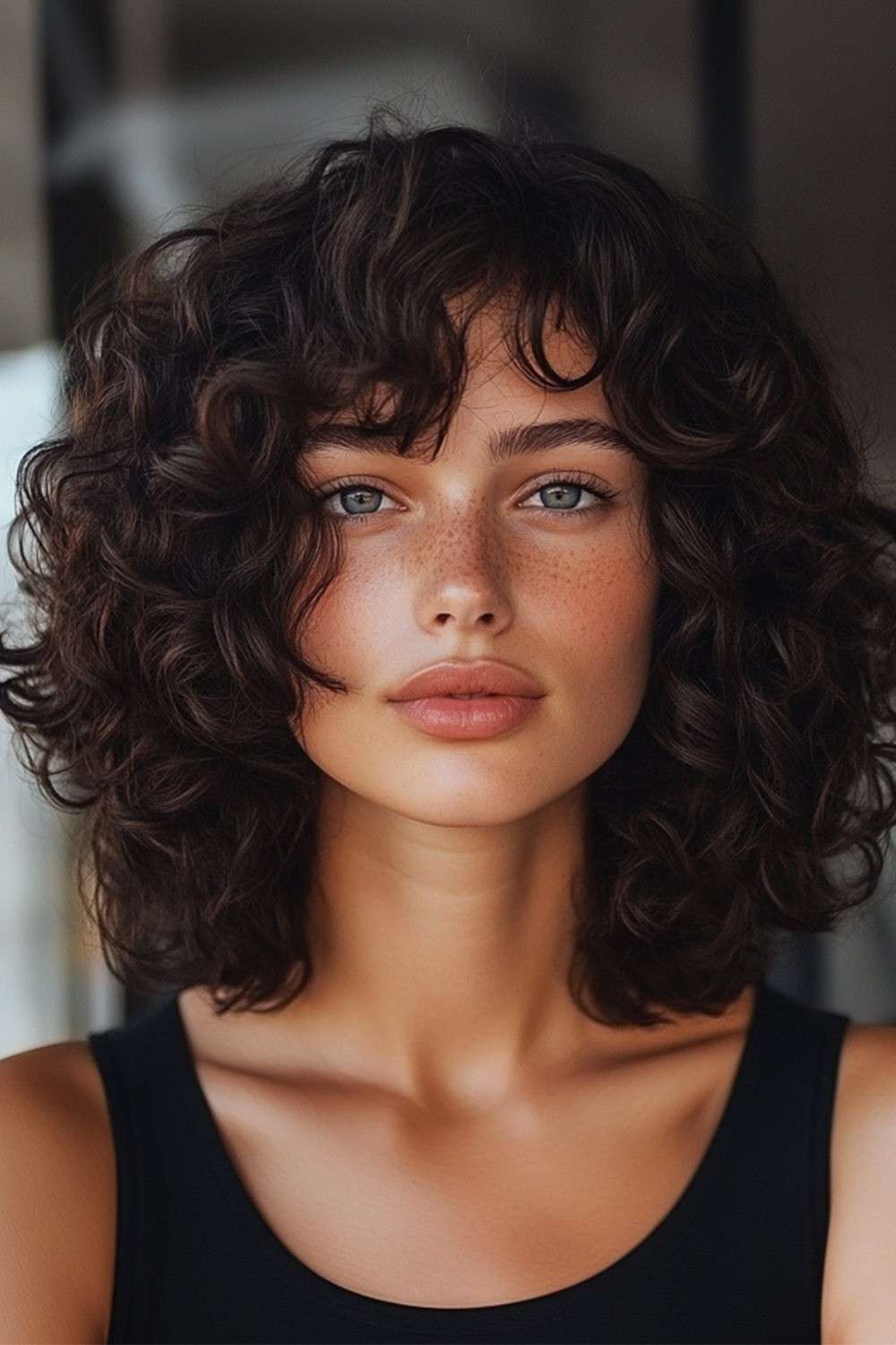brunette curly hairstyles