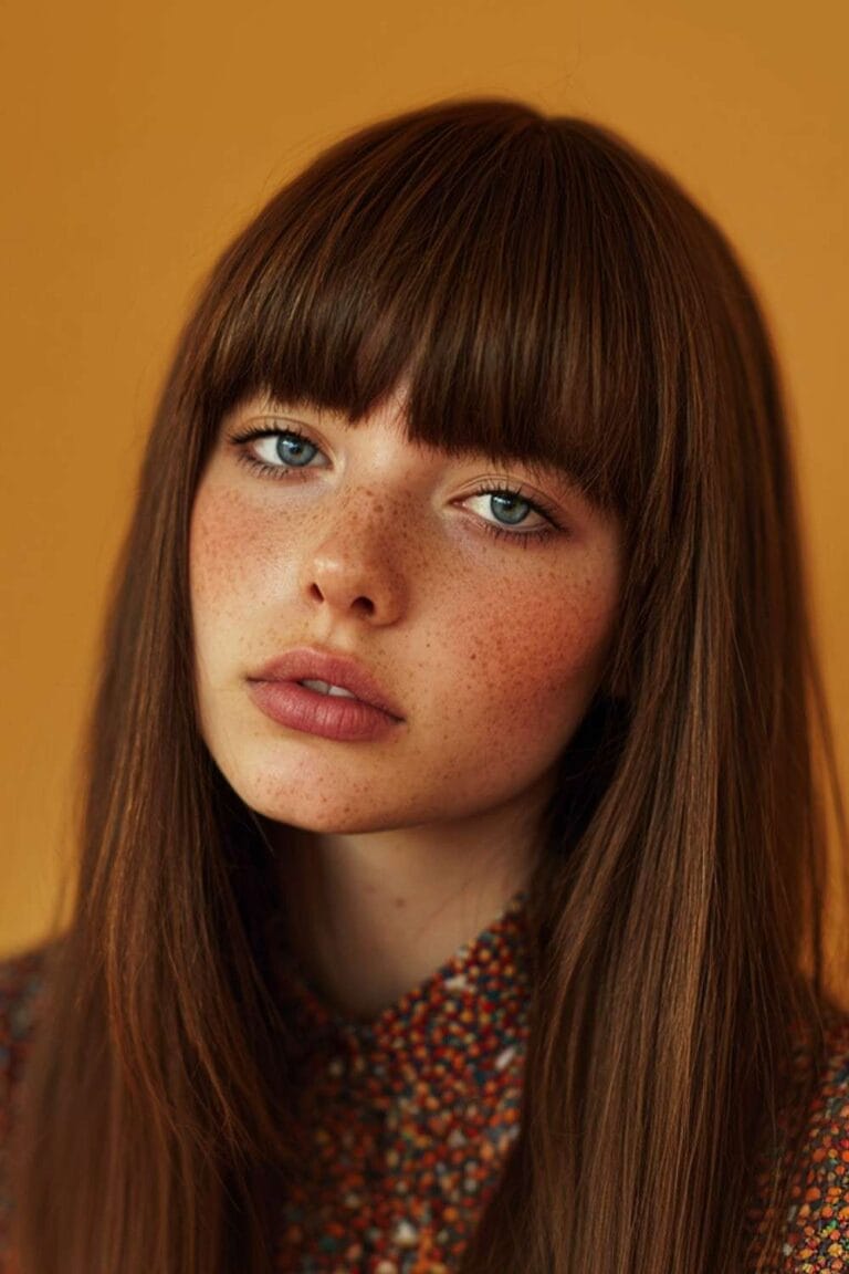 Trendy Hairstyles With Bangs to Try in 2025 Blunt Bangs