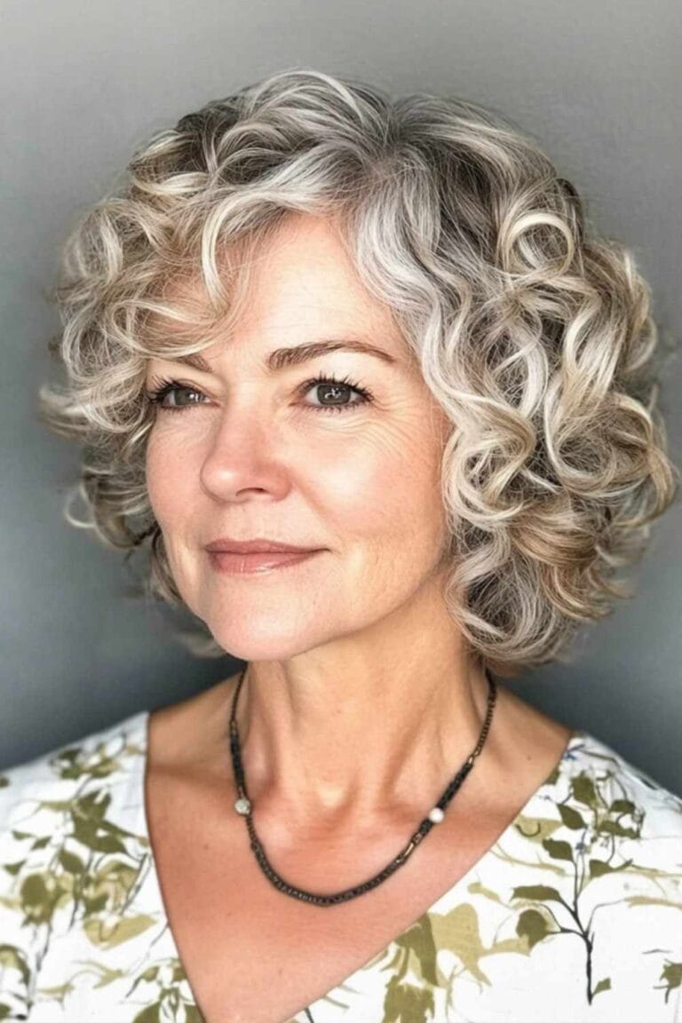 Haircuts for Women Over 50 That Look Amazing Curly Chin Length Cut