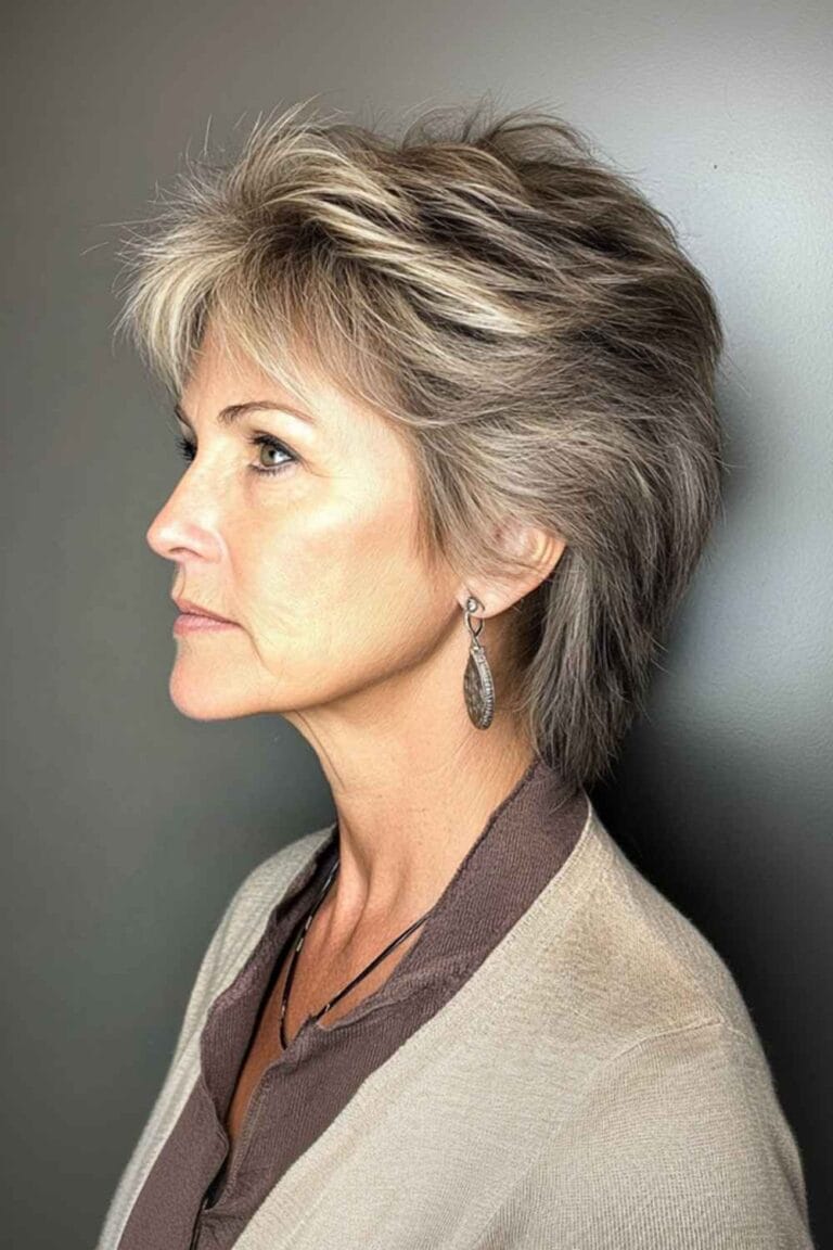 Haircuts for Women Over 50 That Look Amazing Feathered Short Mullet