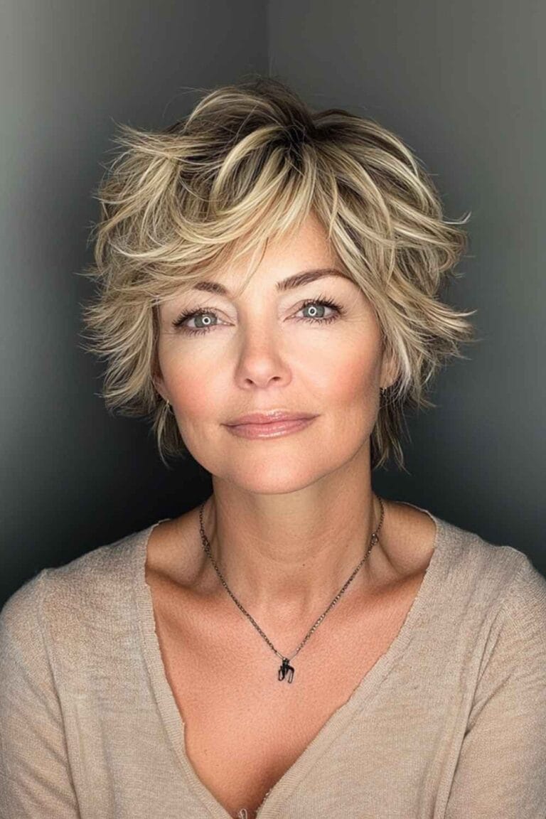Haircuts for Women Over 50 That Look Amazing Short Shaggy Cut