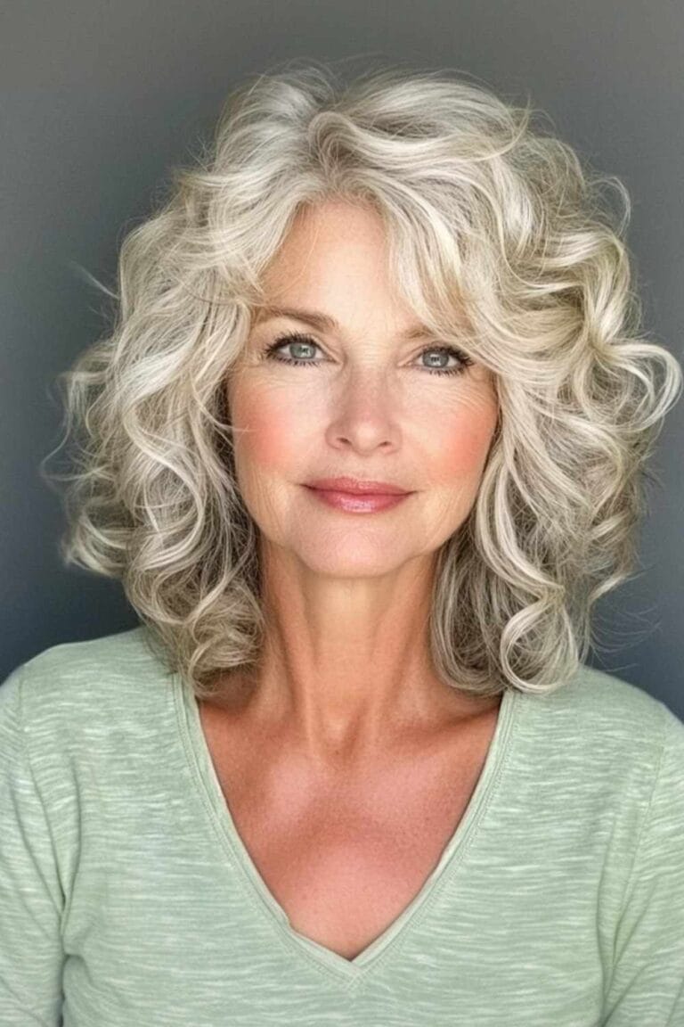 Haircuts for Women Over 50 That Look Amazing Shoulder Length with Light Curls