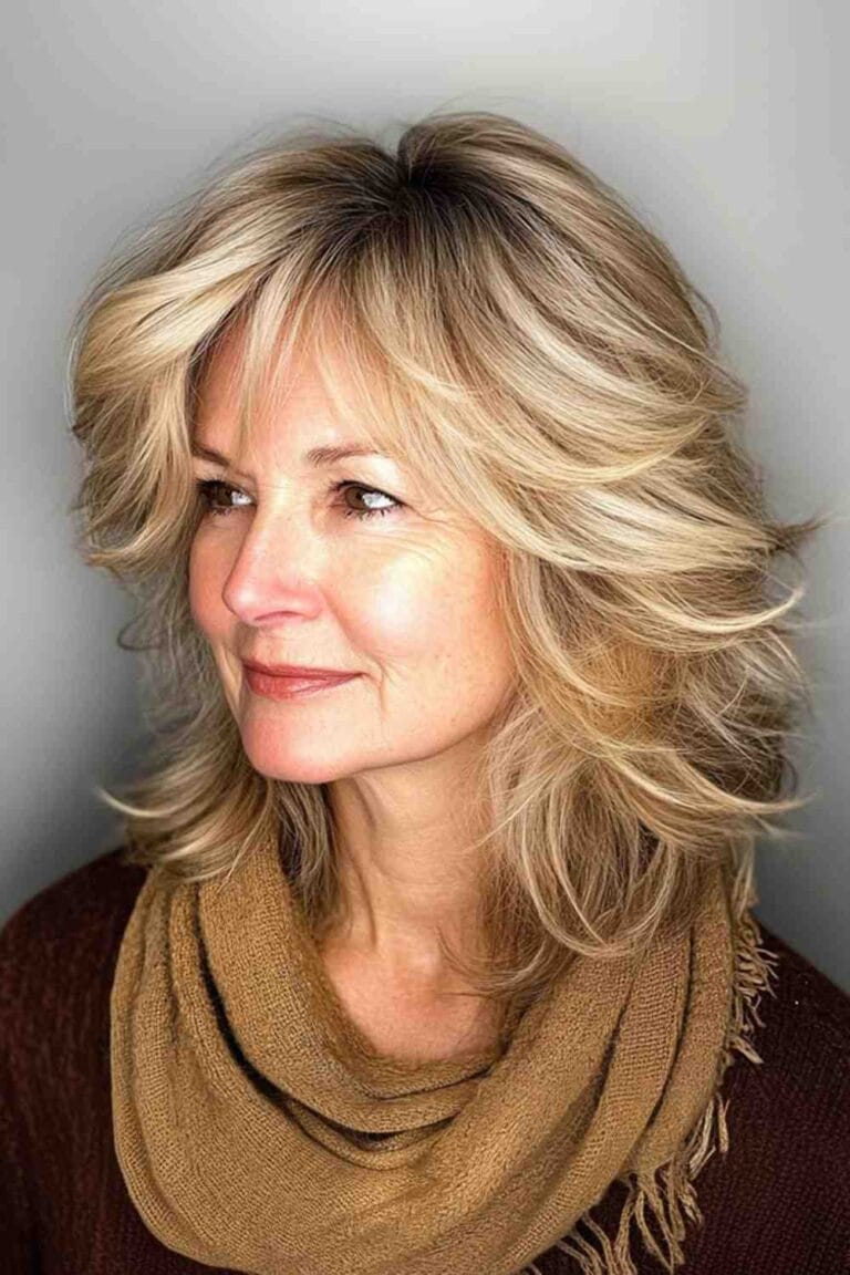 Haircuts for Women Over 50 That Look Amazing Soft Layered Shagy