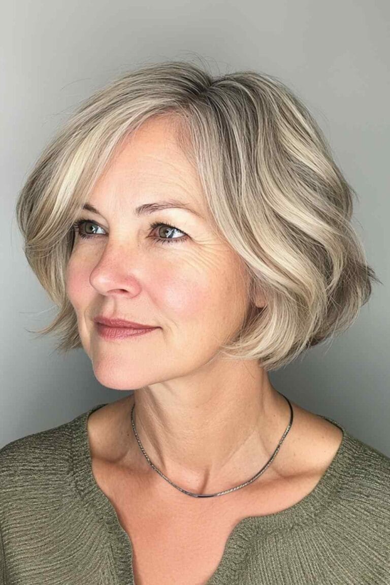 Haircuts for Women Over 50 That Look Amazing Textured Chin Bob