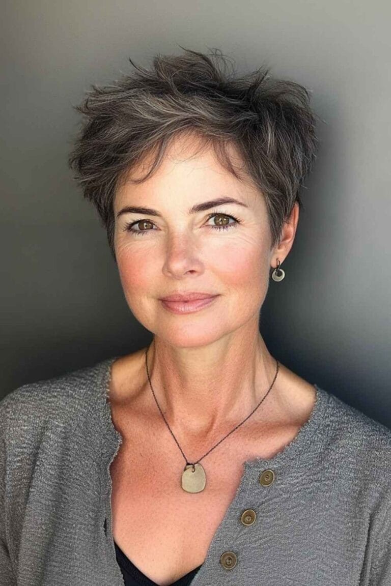 Haircuts for Women Over 50 That Look Amazing Textured Pixie