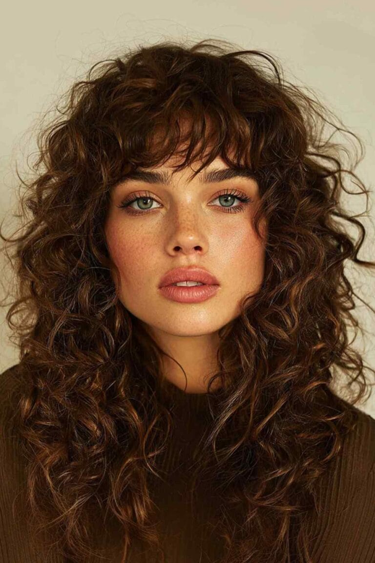 Trendy Hairstyles With Bangs to Try in 2025 curlybangs